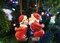 Tree Buddees Kissing Claus' Cute Magnetic Set of 2 Kiss Christmas Ornaments